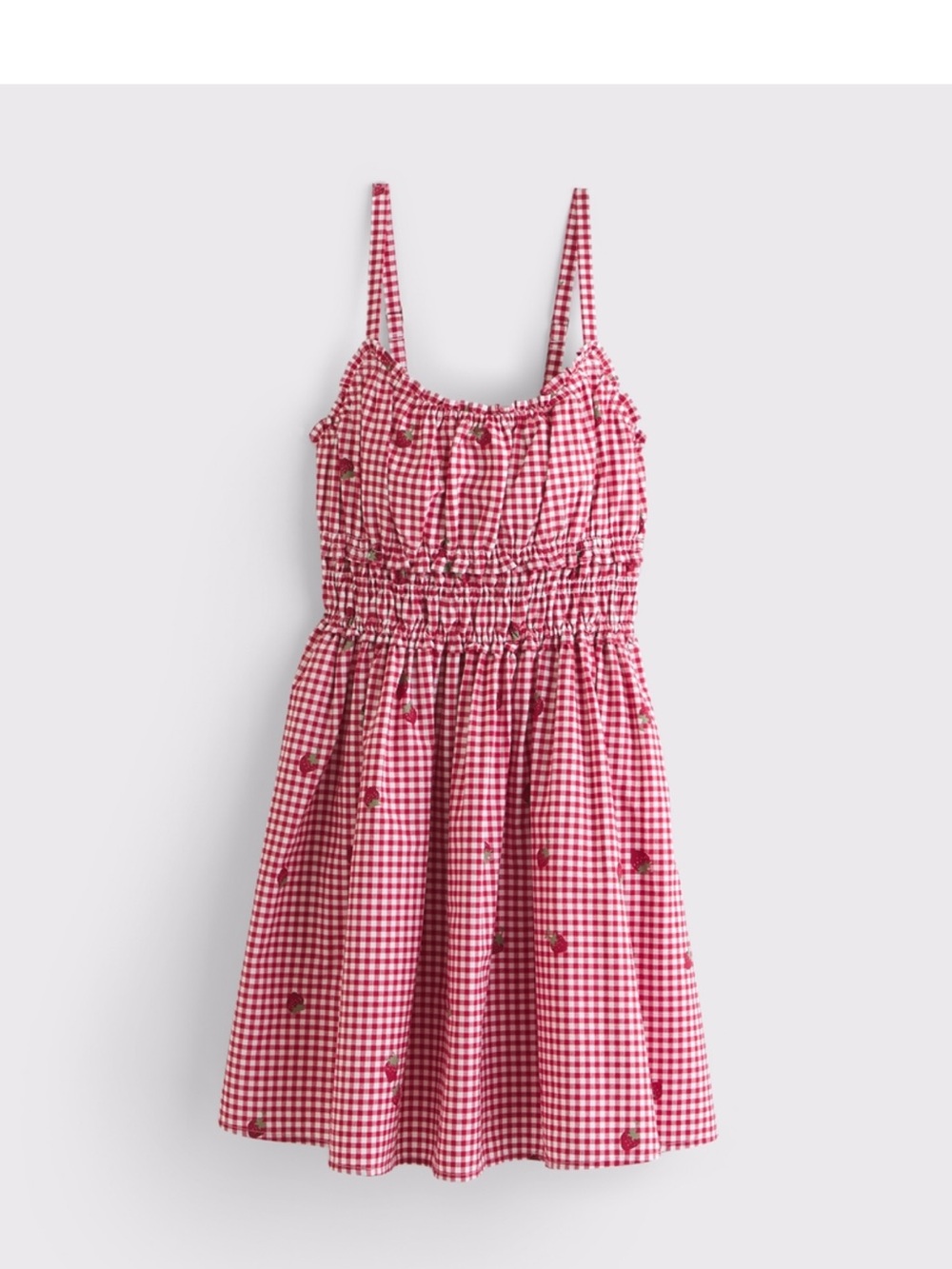 Abercrombie & Fitch Pink Gingham Smocked Mini Dress - Picture 4 of 6